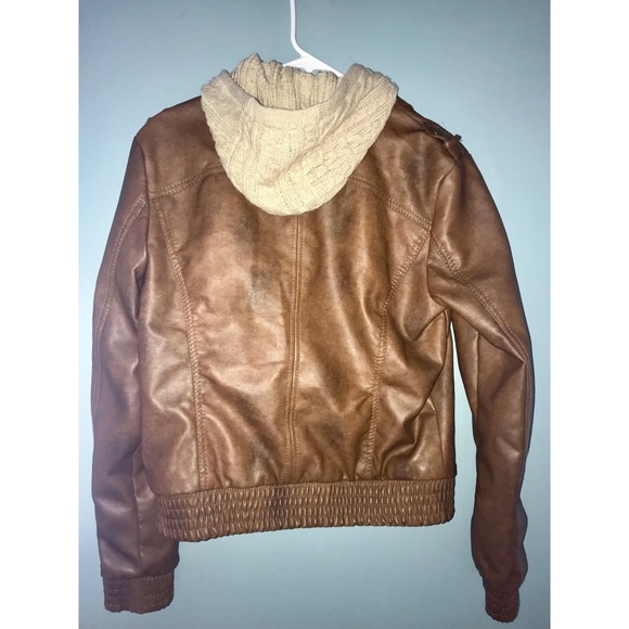 PacSun Brown Leather Jacket - Picture 3 of 3